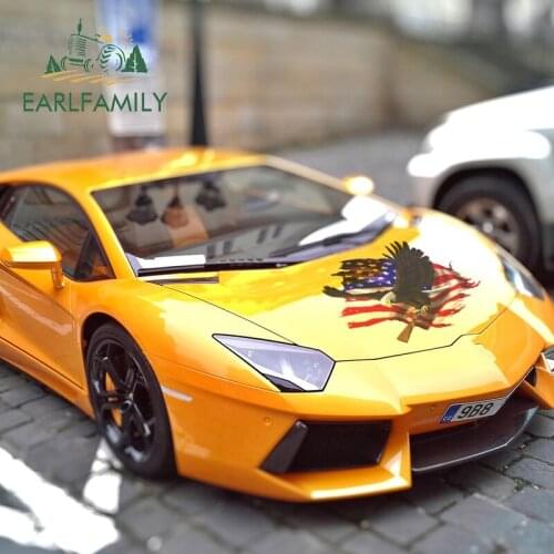 EARLFAMILY 43cm x 37.5cm for American Eagle Big Car Stickers and Decals Vinyl Car Wrap for Any Flat and Smooth Clean Surface