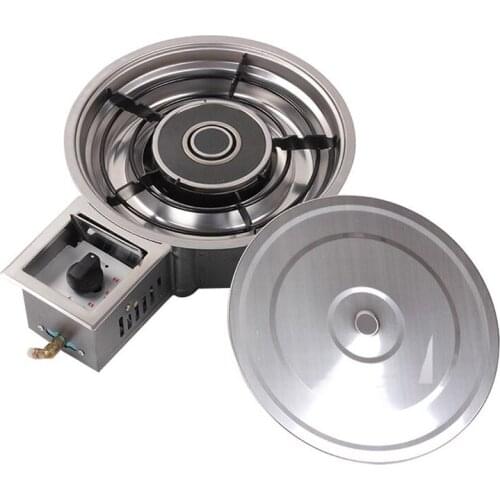 Liquefied Gas Natural Gas Stove Korean High-power Infrared Commercial Restaurant Embedded Hot Pot Gas Stove Energy-saving