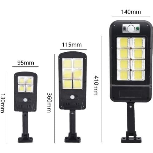 Induction Street Light Super Bright Solar Energy Flashlight Remote Control Lamps Garden Farm Rural Area Lighting Tools E11896