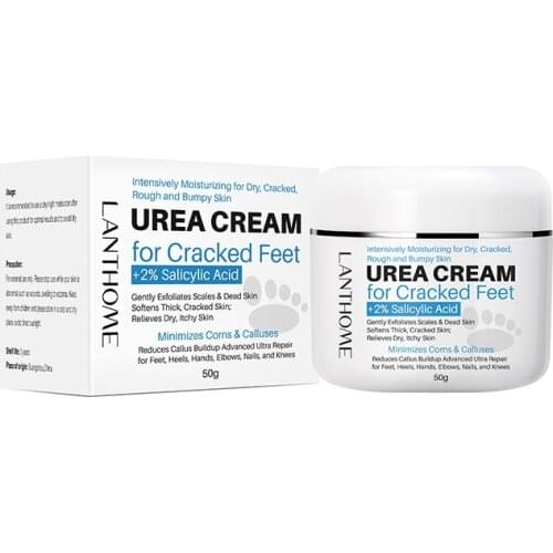 Lanthome cracked feet urea cream can accelerate the treatment of skin damage and eczema moisturizing foot care 50ml