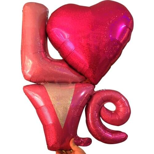 Hot new 1 pcs Love Letter balloons New Large size Love Letter Foil Balloons Wedding Party Decoration Valentines Wedding Supplies