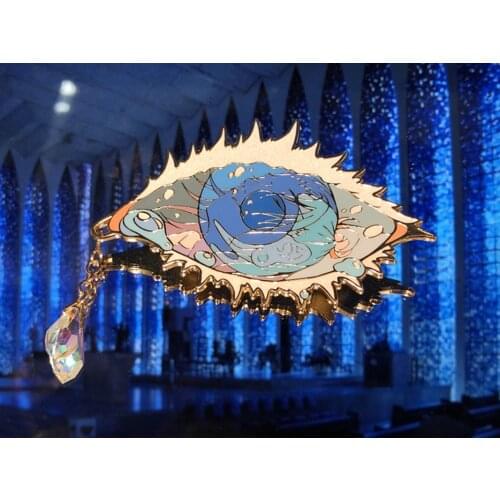 Cosmile Anime Jujutsu Kaisen Gojo Satoru eye metal badge brooch pin bedge collection limited cute cosplay christmas cos gift