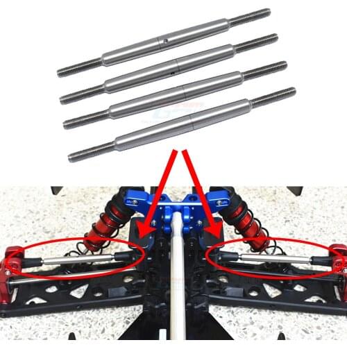 GPM metal Front steering tie rod + rear upper arm tie rod #ARA340156 for ARRMA 1/5 KRATON OUTCAST 8S ARA5810 ARA110002T1/T2