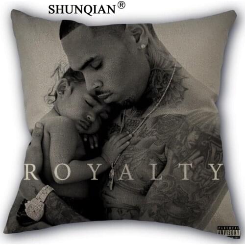 Fashion High Quality Cotton Linen Chris Brown Pillowcase Wedding Decorative Pillow Case For Home Pillow Cover A10.17