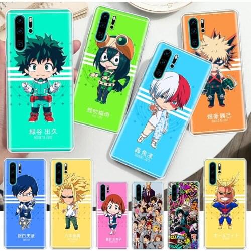 My Hero Academia deku bakugou Boku no Hero Academia Soft Phone Case For Huawei Honor 10 9 20 Lite Y5 Y6 Y7 Y9 8A 8X 8S 7A 7X 9X