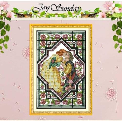 Lovers in the Rose Garden counted Cross Stitch 11CT 14CT Cross Stitch Set Wholesale DIY Cross-stitch Kit Embroidery Needlework