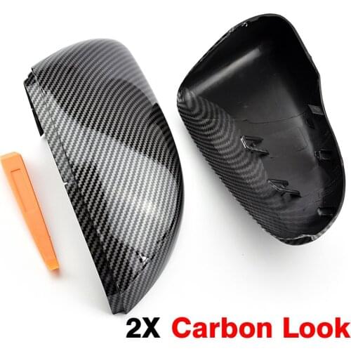 Real Carbon Fiber Mirror Cover Rearview Side Mirror Cap For VW Volkswagen Golf 6 MK6