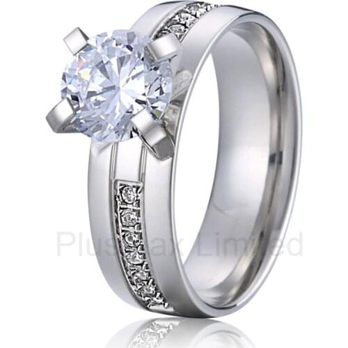China Supplier love commitment handmade promise engagement wedding rings for women