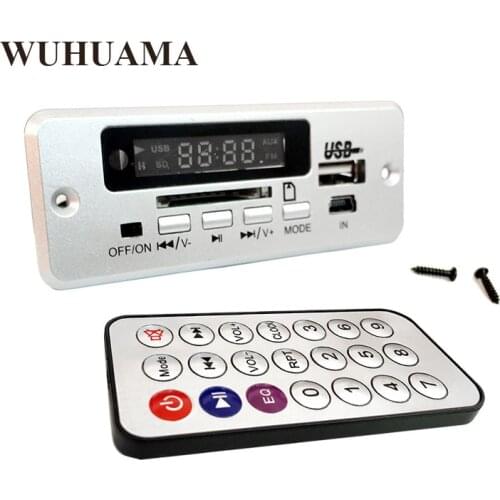 Wholesale 3.7~5V Car Handsfree Bluetooth MP3 WMA decode board with Bluetooth module FM MP3 KIT LED USB Audio card decoder DIY