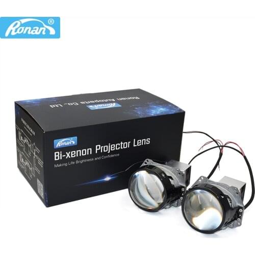 Ronan 3.0 inch HD bi led projector lens cooling fan 32w 6000k 3200lm for car headlight upgrade retrofit