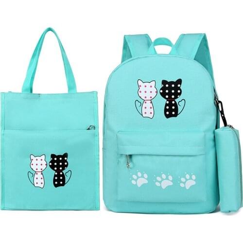 School Bags For Girls Kids Cute Printing School Backpack 3pcs/set Children Schoolbags Fashion Girl Backpacks Mochilas