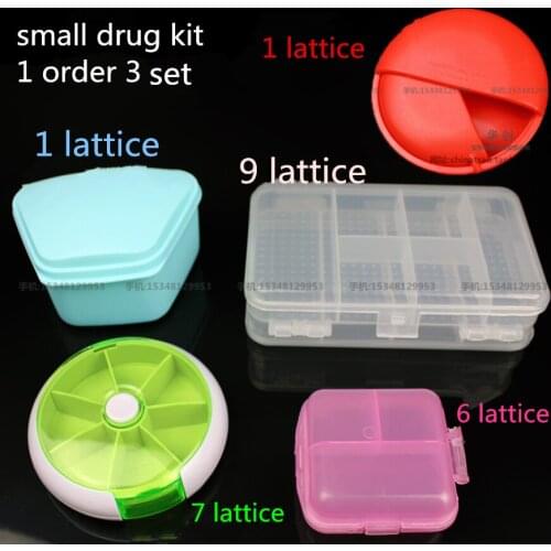 Foldable Mini Pill Box Container Drug Tablet Storage Travel Case Holder 7 day Mini Plastic Pill Box Medicine Case False Eyelashe