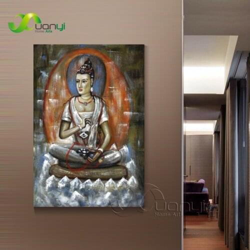 Modern Wall Painting Abstract Oil Painting Buddha Painting On Canvas Wall Art Picture Home Decor Canvas Print Unframed PR1261