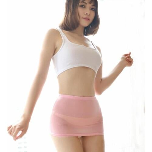 25 cm mini thin transparent small skirt