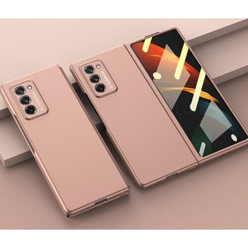 Shockproof Tempered Film Phone Case All-inclusive Protective Cover Shell for Samsung Galaxy Z Fold 2 Smartphone Accessories