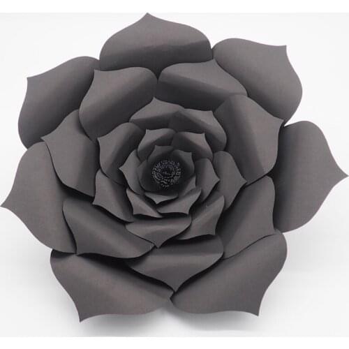 1 Piece 45CM Black Giant Paper Flower For Wedding Backdrops Window Display Kids' Room Decorations