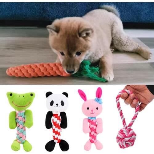 1pcs Animal Chew Pet Dog Knot Toys for Small Dogs Bite Resistant Puppy Playing Toy Ball Cleaning Teeth juguetes perros mascotas