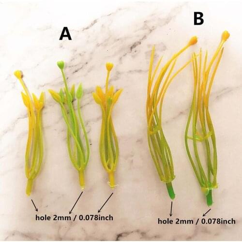 10pcs/20pcs Simulation Flower Lily Core High Quality Silk Flower Accessory Nylon Stocking Ronde Flower Stamen Materials