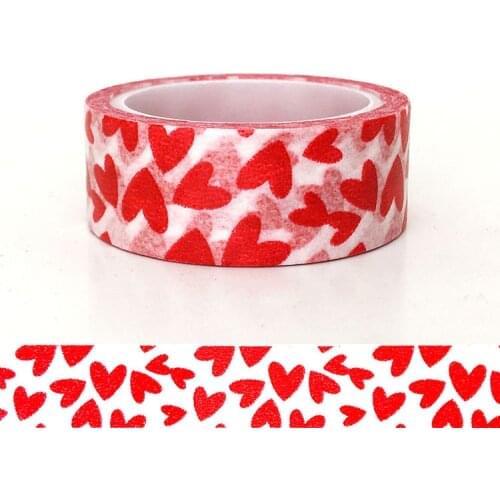 20pcs/set Spot Red Valentines Day DIY Decorative Sticker Handbook and Paper Love Washi Tape Wholesale Factory