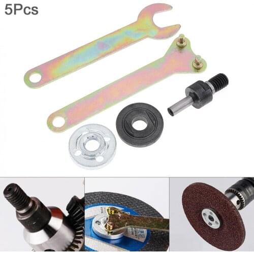 5pcs 6mm Electric Drill Angle Grinder Connecting Rod for Cutting Disc Polishing Wheel Adapter Angle Grinder Accessories