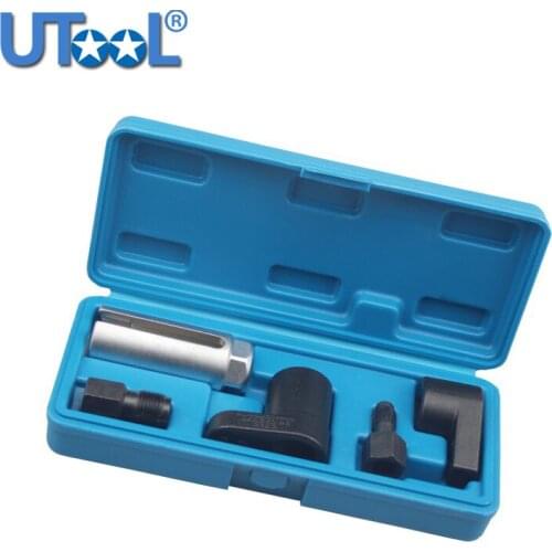 5pcs Oxygen Sensor Socket Wrench Thread Chaser Tool Kit Fit for All Auto O2 Socket Removal Installation Offset Vacuum Switch