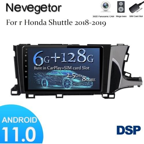 DSP 4G+Wifi Android 11.0 Car Radio Multimidia Video Player Navigation GPS For Honda SHUTTLE 2018 2019