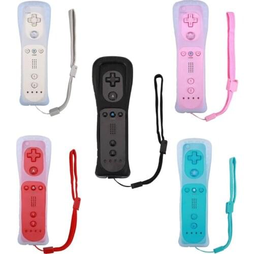 Wireless Gamepad With Silicone Case for Wii Remote Controller Joystick
