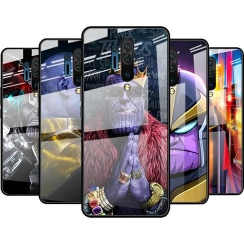 Tempered Glass Cover Avengers Villain Thanos For Oneplus 9R 9 8T 8 Nord Z 7T 7 Pro 5G Shockproof Shell Phone Case