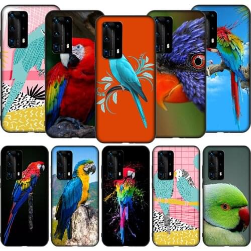 T27 Blue Ringneck Parrot Case for Honor Note 6A 7A 7C 7X 8 8A 8C 8X 9 9A 9X 10X 20 20S 30 Y6P Lite Pro