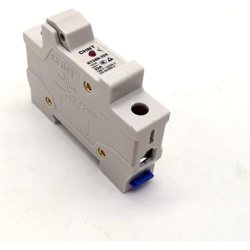 CHINT RT28N-32X 1 Pole DIN Rail Mount Fuse Holder Base with Indicator Light 1P for 10x38mm Fuse