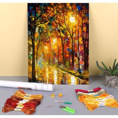 Colors Sophistication Pre-Printed 11CT Cross Stitch Embroidery Kit DMC Threads Handmade Handicraft Handiwork Different