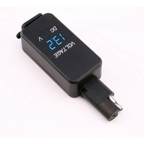 DC 12-24V 4.2A Motorcycle Dual USB Charger Kit SAE to USB Adapter Phone Tablet GPS Charger with LED Voltage Display