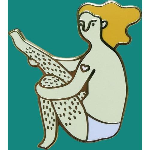 Beautiful Girl Enamel Pins Brooch Collecting Leg Alloy Lapel Badges Men Women Fashion Jewelry Gifts Adorn Backpack Collar Hat