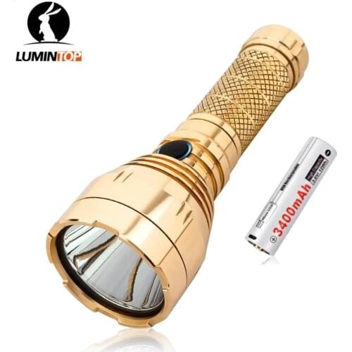LUMINTOP GT Micro Copper NM1 LED MAX 750 Lumens Mini strong light 810M long-range torch with 14500 Battery