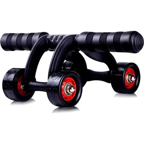 Fitness Ab Roller 4 Wheel Abdominal Muscle Exercise Equipment for Gym Abdominal Trainer Indoor Home Training Device Gymnastics