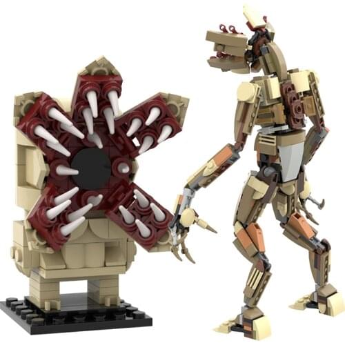 Buildmoc TV Movie Figures MOC-35522 Stranger Things Demogorgon MOC Brickheadz Model Building Blocks Toys For Childrens Gifts