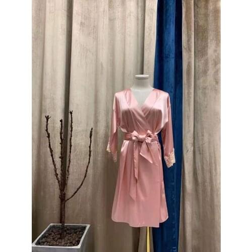 Real silk robe