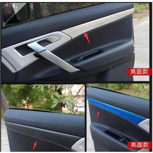 Car Interior 2018 2019 Door Handle Panel Board Cover Trim Garnish Strips Sticker For Geely Atlas Boyue Emgrand NL-3 Proton X70