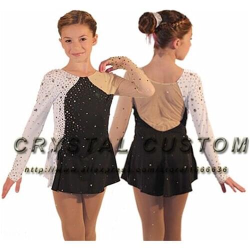 Custom Girls Ice Figure Skating Dress Graceful New Brand Kids Skating Dresses Competition DR3437