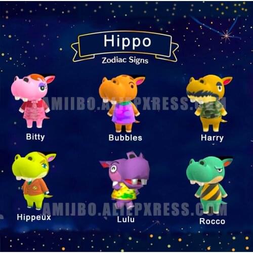 Hippo Species Animal NFC Printed Card NTAG215 Printing Cards for Games