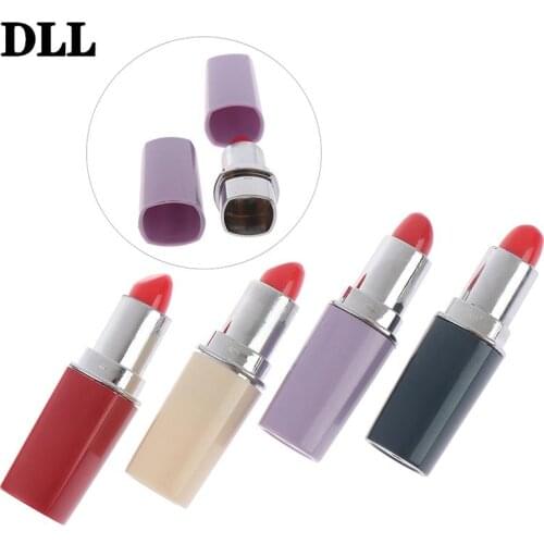 1pc Pill Box Medicine Container Lipstick Secret Stash Organizer Random Color Safe Diversion Conceal Hidden Compartment Fake