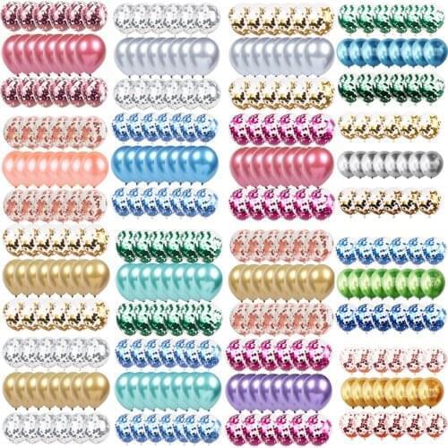 20pcs Confetti Latex Balloons 12 inch Birthday Balloons for Birthday Baby Shower Decoration Helium Balloons with Gold Paper Dots