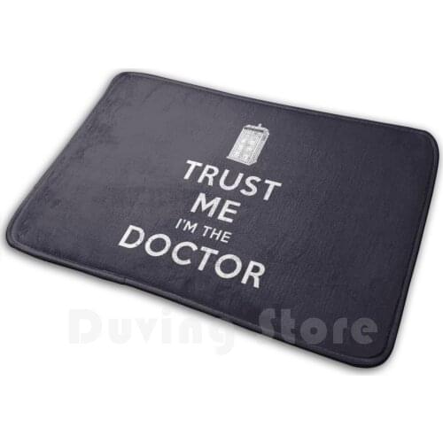 Trust Soft Non-Slip Mat Rug Carpet Cushion Parody Funny Keep Calm Carry On Who British Dr Tardis Lord Gallifrey Once Upon