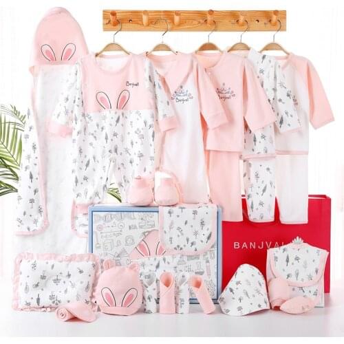 Newborn Clothes Baby Gift Pure Cotton Baby Set 0-6Months Spring autumn Newborn Baby Clothing Kids Clothes Suit Unisex no Box
