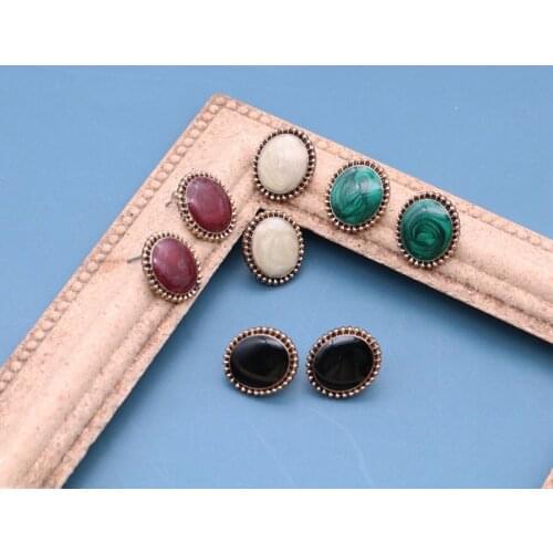 Oval-Earrings Geometric New-Fashion-Designs Gift For Girls Women