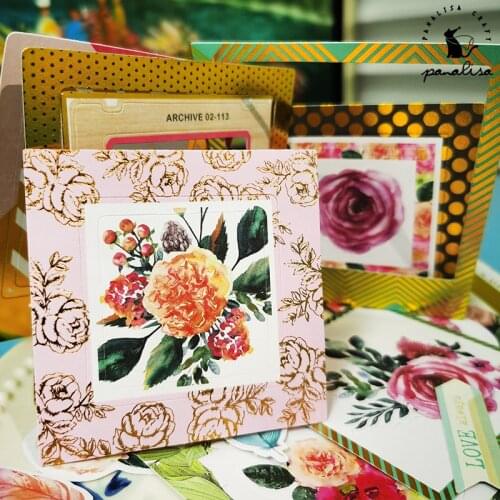 Panalisacraft 4 styles of Foil Paper Cardstock Die Cut Stickers for DIY Scrapbooking/photo album Decoration Card Making Crafts