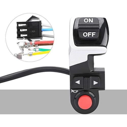 3 In 1 Plastic Switch For Scooter E-Bike Front Lamp Headlights Signal Turn Light Bike Bell Born Electric Bicycle Switch Durable