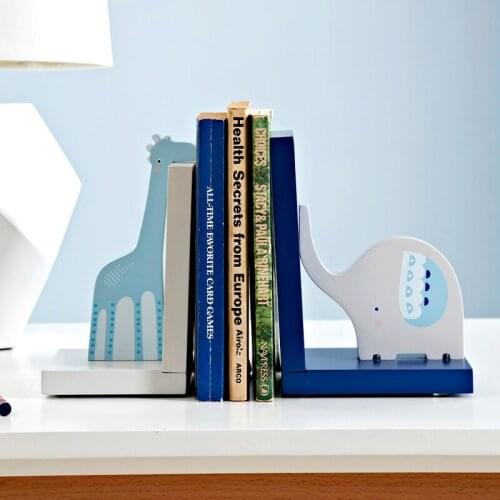 Free shipping Home Decoration Brand KIDS Bookends Book Ends Shelf Holder Wood Book Stand Gift for Children
