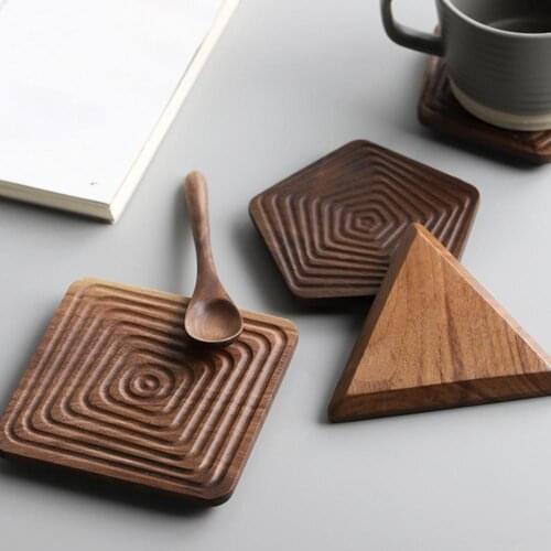Placemat Non-slip Table Pad Wooden Teacup Cushion Kitchen Supply Heat Resistant Drink Mat Tea Coffee Cup Pad Non-slip Cup Mat
