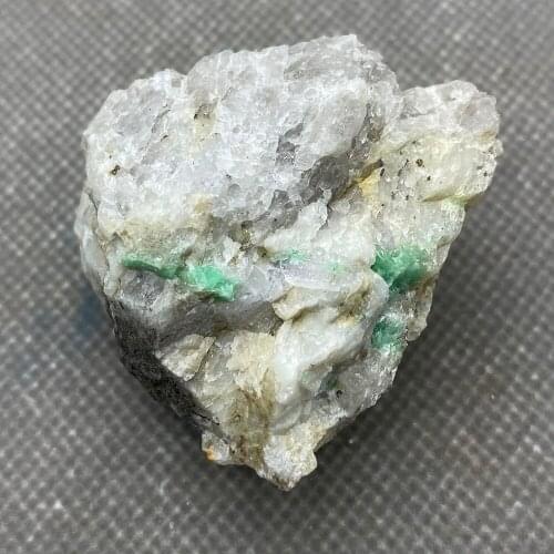Natural verde esmeralda mineral gema-grau cristal espécimes pedras e cristais de quartzo cristais de china